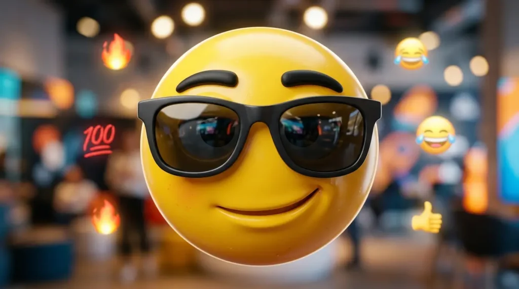 sunglass emoji meme