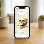 funny skull emoji