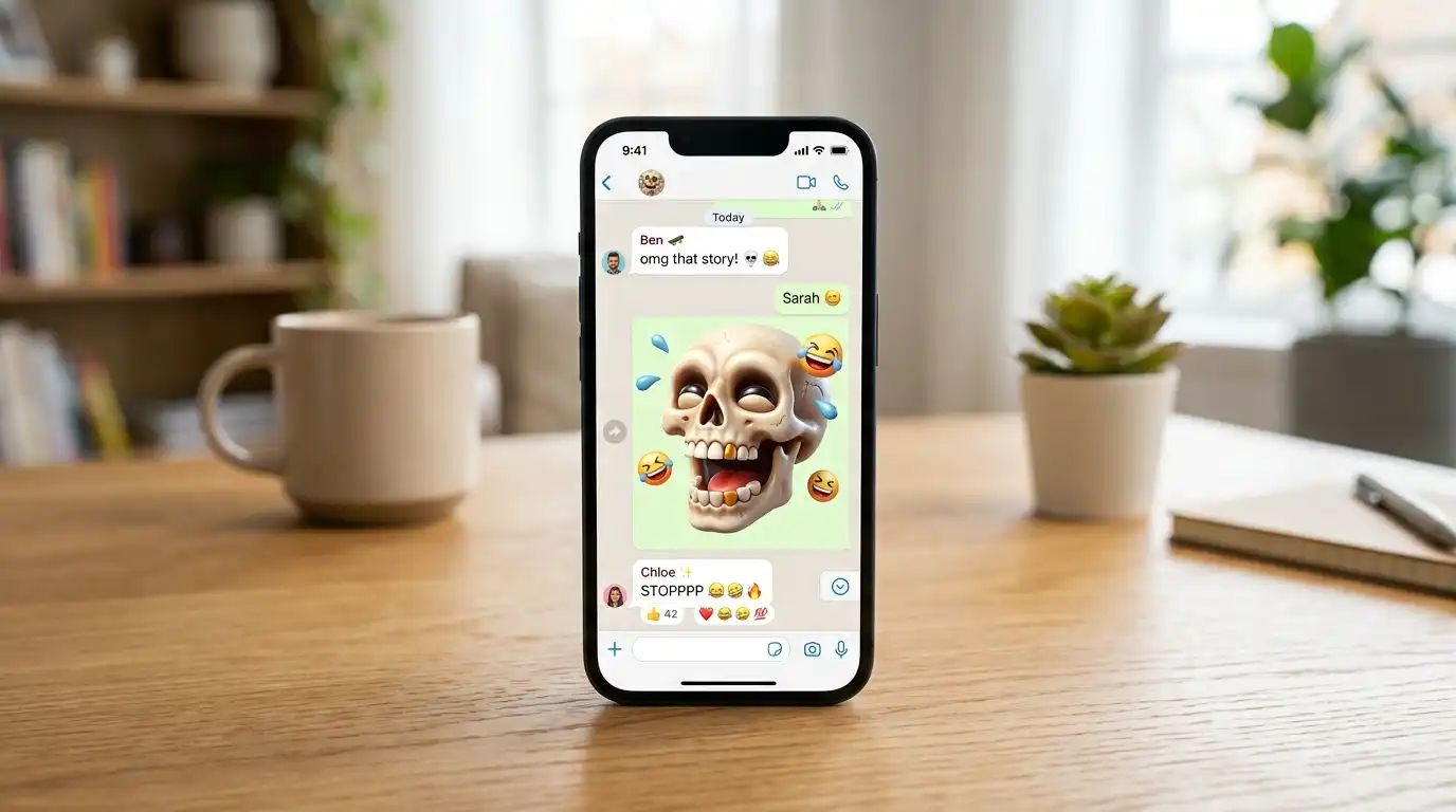 funny skull emoji