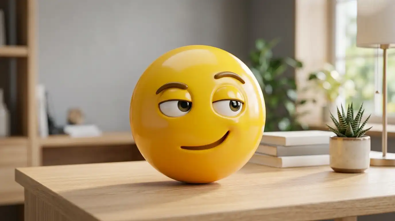 sly smile emoji