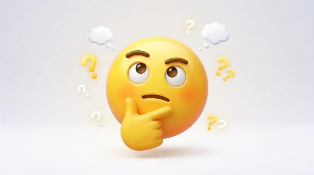 thinking emoji clipart